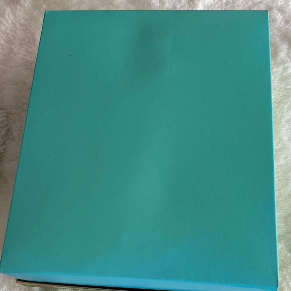 Kate Spade Green/Blue Gift Box with Blue Ribbon
